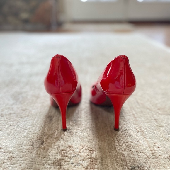 J. Crew Vibrant Poppy Red Patent Heels - Picture 5 of 13